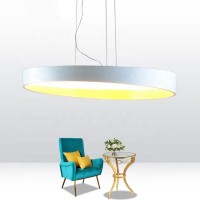 Zhongshan round acrylic chandelier led modern pendant light for living room and bedroom